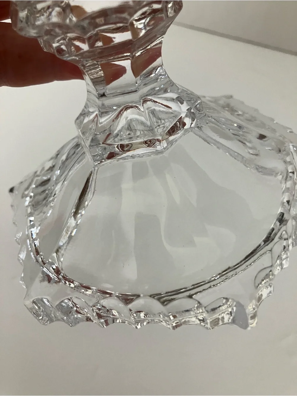 Godinger Clear Crystal Decorative Candle Holder